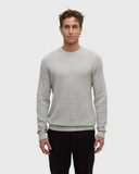 Tentree Mens Hudson Cotton Woven Sweater - Light Grey Heather
