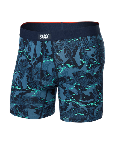 Saxx Vibe XTRA Underwear - Sharks And Minnows-Dark Ink