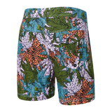 Saxx Mens Betawave 7" Swim Shorts -  Sub Tropic - Multi