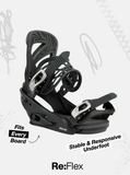 Burton Men's Freestyle Re:Flex Snowboard Bindings - Geranium Red