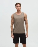 Tentree Mens Pender Tank - Clay Heather