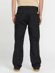 Volcom Mens Workwear Caliper Relaxed Work Pants - Black