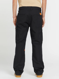 Volcom Mens Workwear Caliper Relaxed Work Pants - Black