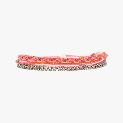 Pura Vida Laguna String and Chain Bracelet ~ Daiquiri