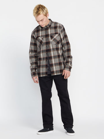 Volcom Mens Brickstone Lined Flannel Long Sleeve Shirt