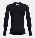 Under Armour Boys' ColdGear® Long Sleeve - Black / White - 001