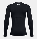 Under Armour Boys' ColdGear® Long Sleeve - Black / White - 001