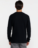RVCA Mens Dayshift Long Sleeve Thermal Shirt - Black