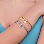 Pura Vida Harper Gold Charm ~ Peace Sign