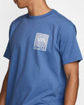 RVCA Mens Print SS Tee - Federal Blue