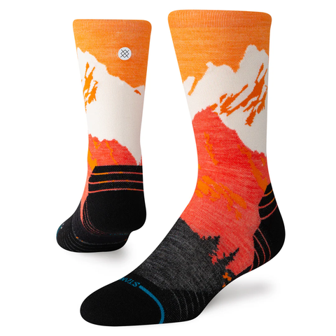 Stance Out Of Range Light Wool Crew Socks - Orange