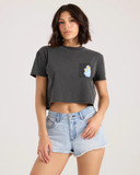 Volcom Women's Pocket Dial Tee - Vintage Black