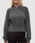Tentree Women's Vista Sweater - Dark Grey Heather