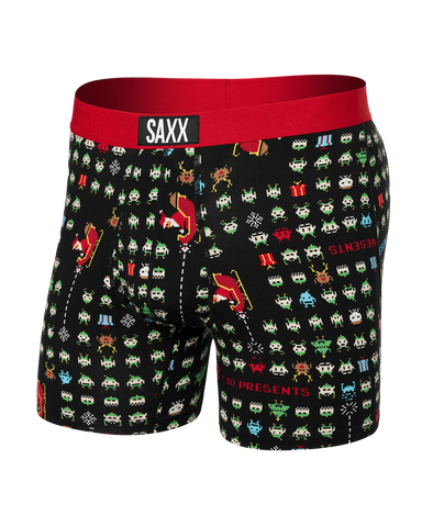 Saxx Ultra Underwear - Sleigh Invaders-Black