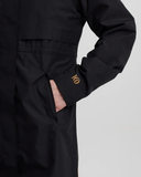 Tentree Womens Nimbus Long Rain Jacket - Meteorite Black