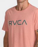 RVCA Mens Big RVCA Short Sleeve Tee - Clay Orange