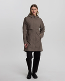 Tentree Womens Nimbus Long Rain Jacket - Timber
