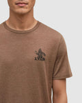 Tentree Mens Baker T-Shirt - Clove Heather/Meteorite Black