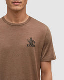 Tentree Mens Baker T-Shirt - Clove Heather/Meteorite Black