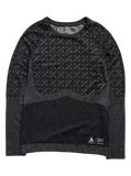 Burton Women's [ak]® Slokar Crewneck Fleece - True Black / Gray Cloud