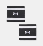 Under Armour Unisex UA Lightweight Terry Wrist Bands - Black / White - 001