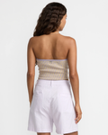 RVCA Womens Cece Tube Top - Blue Plum