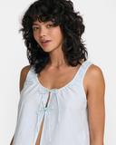 RVCA Women's Raya Top - Crystal Blue