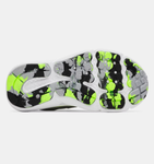 Under Armour Boys' BPS UA Assert 10 AC Running Shoes - Mod Gray / Black / Hyper Green - 012