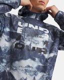 Under Armour Men's Armour Fleece Storm Camo - Distant Gray / Blue Wind - 023