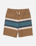 Salty Crew Boys Crew Stripe Volley - Bronze Brown