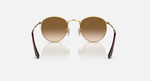 Ray-Ban Round Metal Sunglasses - Gold W/ Brown Gradient