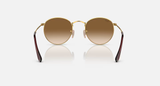 Ray-Ban Round Metal Sunglasses - Gold W/ Brown Gradient