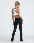 RVCA Womens AREN Split Flare Leggings - Black