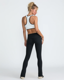RVCA Womens AREN Split Flare Leggings - Black