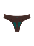 Huha Women's Seamless Low-Mid Rise Thong Mineral Undies - Brown