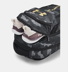 Under Armour UA Hustle 6.0 Backpack - Black / Metallic Gold - 001