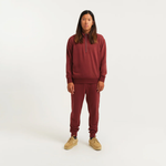 Stance Mens Shelter 1/2 Zip Crewneck - Burgundy