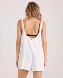 Volcom Women's Lived In Short Romper - Star White