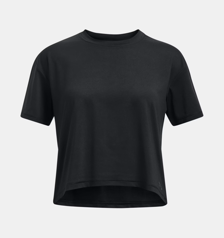 Under Armour Girls' UA Motion Short Sleeve - Black / Jet Gray - 001