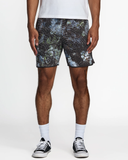 RVCA Mens Hawaii Yogger Hybrid 17" Shorts - Black