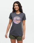 Tentree Women's Emerald Edge Portal Shortsleeve T-Shirt - Graphite Rhapsody