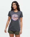 Tentree Women's Emerald Edge Portal Shortsleeve T-Shirt - Graphite Rhapsody