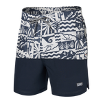 Saxx Mens Oh Buoy Stretch Volley 5" Swim Short - West Coast - India Ink