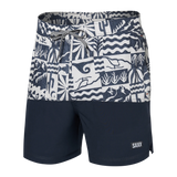 Saxx Mens Oh Buoy Stretch Volley 5" Swim Short - West Coast - India Ink