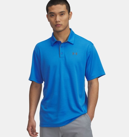 Under Armour Men's UA Tech Polo - Blue Atlantis / Pitch Gray - 402