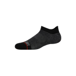 Saxx Mens Whole Package Low Show Socks - Black Heather