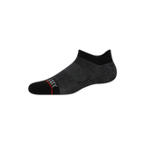 Saxx Mens Whole Package Low Show Socks - Black Heather