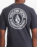 Volcom Mens Drain You Short Sleeve Tee - Washed Black Heather