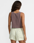 RVCA Womens Flow Tank - Coffee Bean
