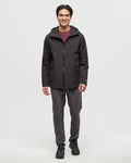 Tentree Mens Nimbus Rain Jacket - Meteorite Black